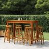Day and Night - Day and Night Kitchen Bar Stools 8 Units Solid Acacia Wood