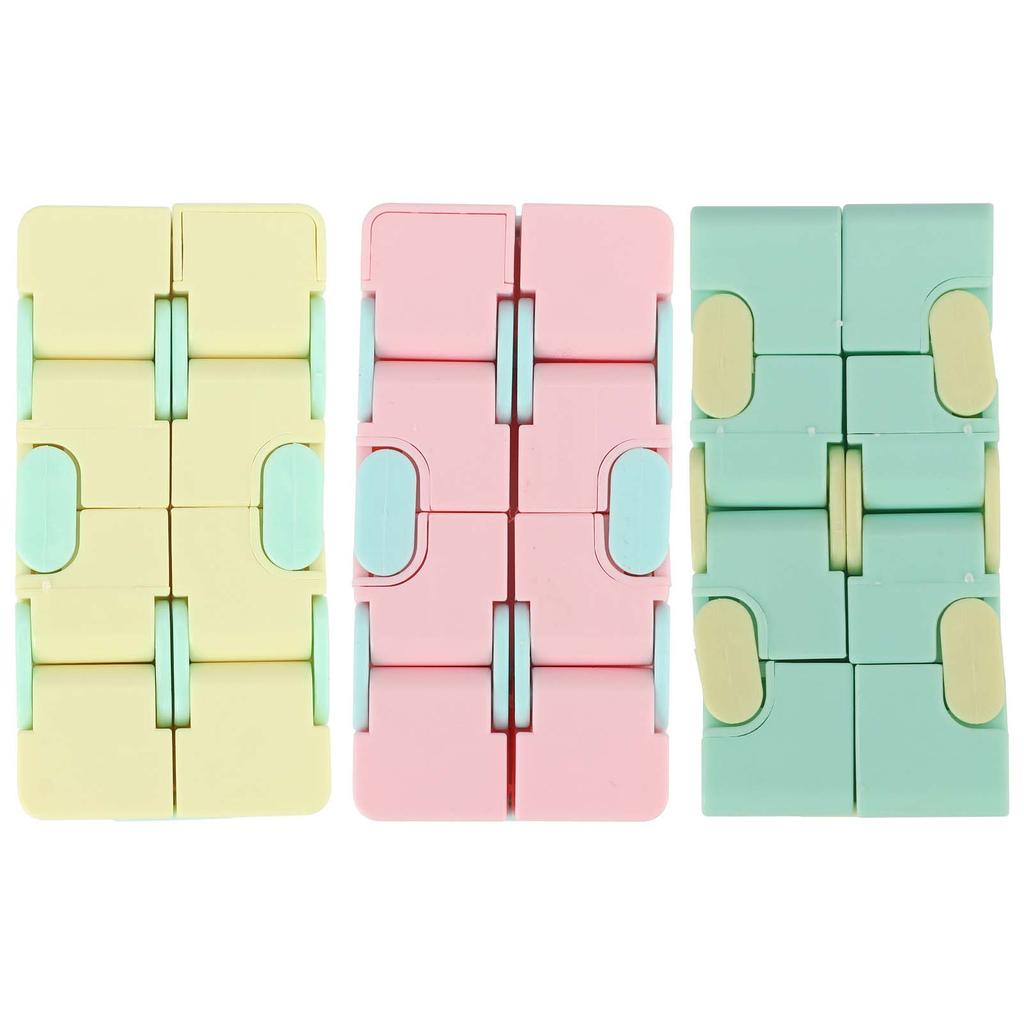 3pcs Plastic Infinite Cube Matte Decompression Toy for Adults Children Office Household Playing