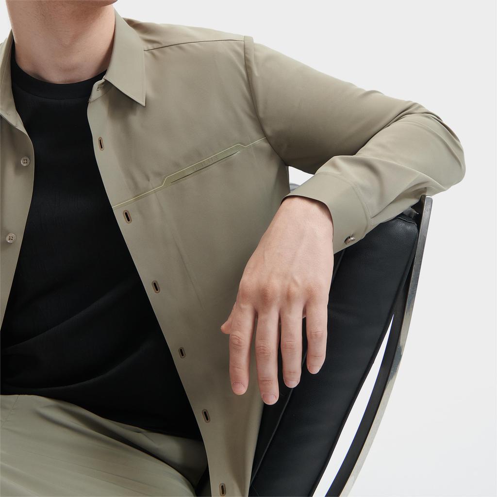 New FILA Shirts Men's Taupe F11M422403FGY