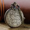 Lila Edelstein Steampunk Taschenuhr Antikes Vintage Design Quarz Kettenuhr Anhänger Schmuck Zeitmesser Geschenk für Damen Herren