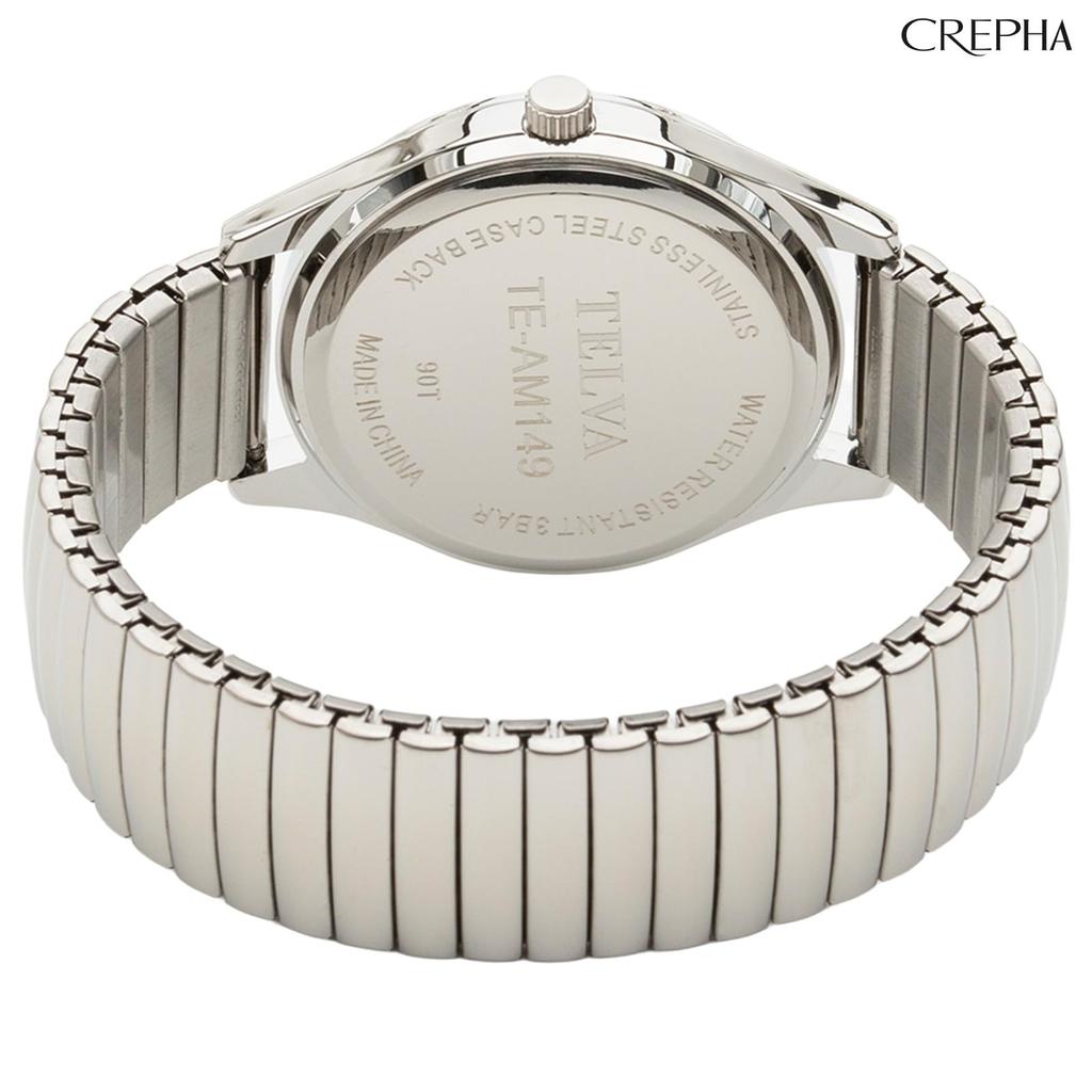 CREPHA Analog Japanese Quartz Expandable Easy To Put On and Take 3 ATM Water Simple Easy To Stainless 18mm Band Suitable for High School and Junior