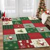 Christmas Gnome Area Rug Valentine Love New Year Non-Slip Machine Washable Flannel Carpet for Home Living Room Bedroom Floor Mat