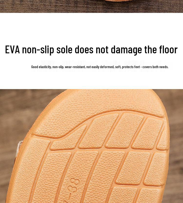 Lightweight Non-slip Indoor Burlap Sandals for Couples