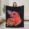 Denji Makima Aki Hayakawa Team Chainsaw Man Warm Blankets Girls Boys Plush Throw Blanket Street Trend Outdoor Flannel Bedsprea