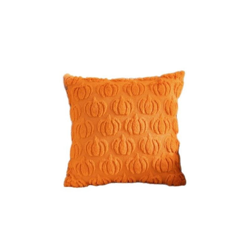 2/1pcs Autumn Pumpkin Throw Pillow Covers - Soft Plush Jacquard, Zipper Closure,  Pumpkin Design,  - Cozy Fall Decor for Sofa & Bedroom