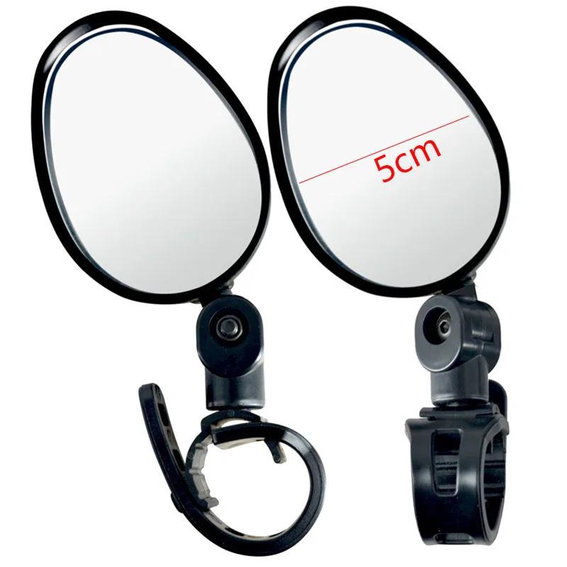 Bicycle Motorcycle Rearview Mirror Universal 360 Rotation Adjustable Round Ellipse Rear View Mirrors For Road Bike Accessories