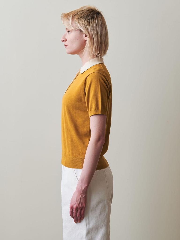 Youth United Steven Alan Bicolor Polo Collar Knit 82181990238 2300 BEIGE FREE [Beauty & Arrows] (23)