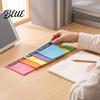 Student Class Notepads Fluorescent Horizontal Line Sticky Notepad Strong Adhesive Removable Memo Portable Journal Labels Pad Multi-color Lined Paper