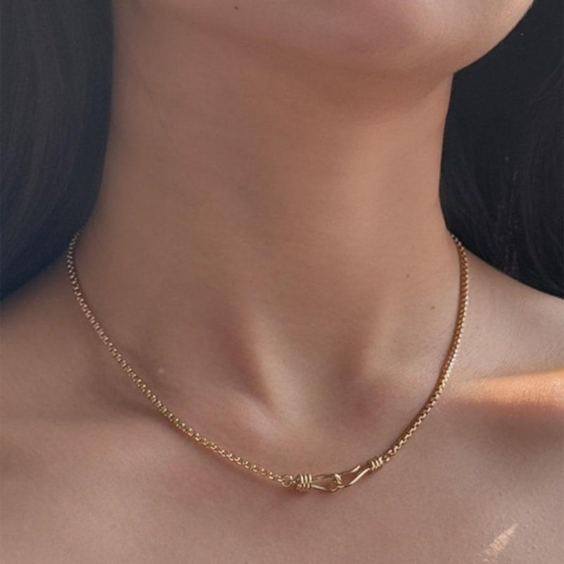 

MARTA 925 silver. Round box necklace Silver