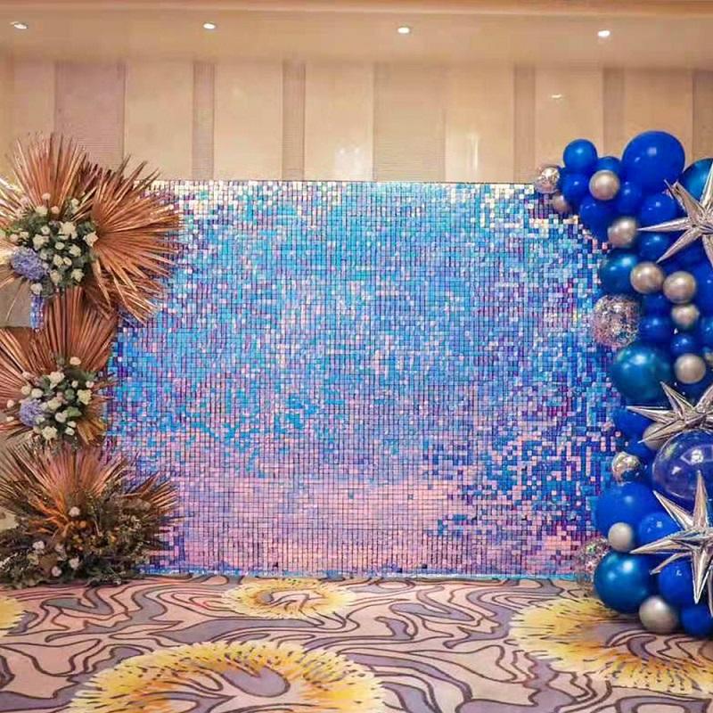 Sequin Wind Panels for Wedding, Birthday Party Stage Decoration Backdrop, Birthday Scene Decoration Supplies
