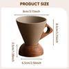Cone Base Coffee Mug for Tea And Drinks, Porcelain Cup Office Home