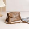Commute Casual Soft Leather Retro Women's Flip Crossbody Bags New Versatile for Work Commuting Shoulder Bag Solid Color Handbags