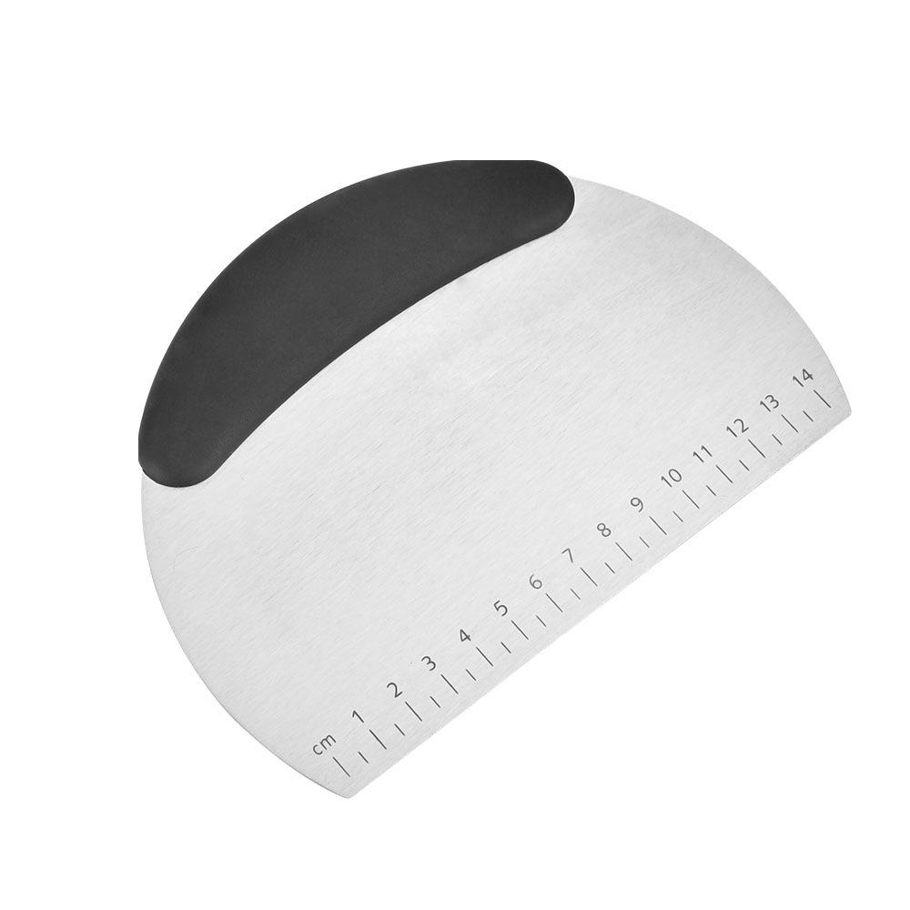 

Flour Cutter Stainless Steel Bake Scraper Cream Cake Dough Knife Scraper Household Kitchen Baking Tool Large Cutting Knife чёрный