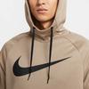 Nike Swoosh Therma-FIT Fleece Pullover Training Hoodie Men Hoodies Khaki Black CU6240-247