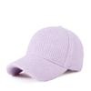 Spring and Autumn New Fleece Warm Knitted Large Size Baseball Cap Men's and Women's Cold-proof Cap