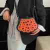 Mode PU Lynlås Crossbody Tasker Græskarhoved Halloween Tasker til Kvinder Sjov Atmosfære Skuldertasker