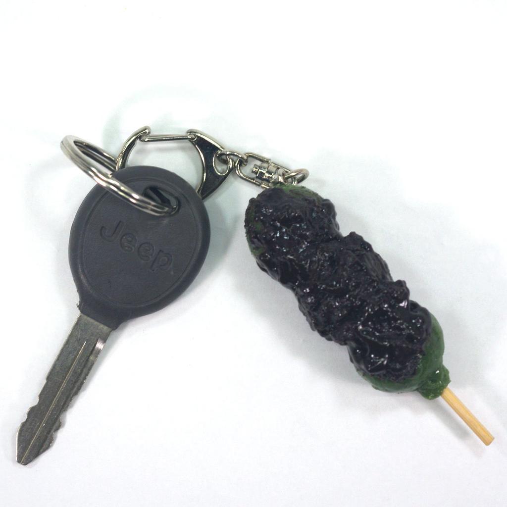 Food sample bean that looks like it could be eaten 157OK keychain An-dango (red dumpling)