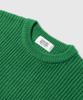 LEMAIN SECOND Oversized Voluminous Washable Crew Neck Hazzi Knit [Green]