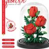 Eternal Flower Bouquet Assembly Blocks Children's Toy Mini Brick Particle Girl Series Rose Bundle Valentine's Day Birthday Gift