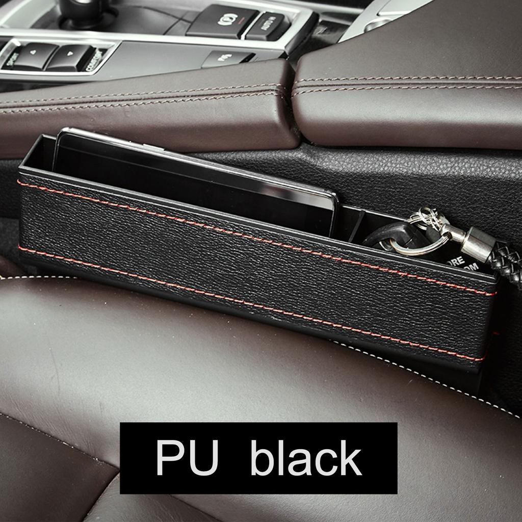 Car Seat Crevice Storage Box Seat Gap Slit Pocket Catcher Organizer Universal Car Seat Organizer Card Phone Key Holder Pocket