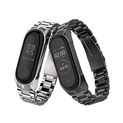 Correa de Metal de acero inoxidable para Mi Band 6 Xiaomi Mi Band 7 6 5 Correa Compatible con pulsera Mi band 5 4 3 Accesorios