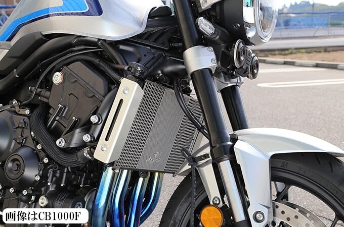 Gear Radiator Core Small for CB1000F and R's Guard, Logo, Silver, 25- 25- CB1000HORNET/SP (AC00-048H-SS)