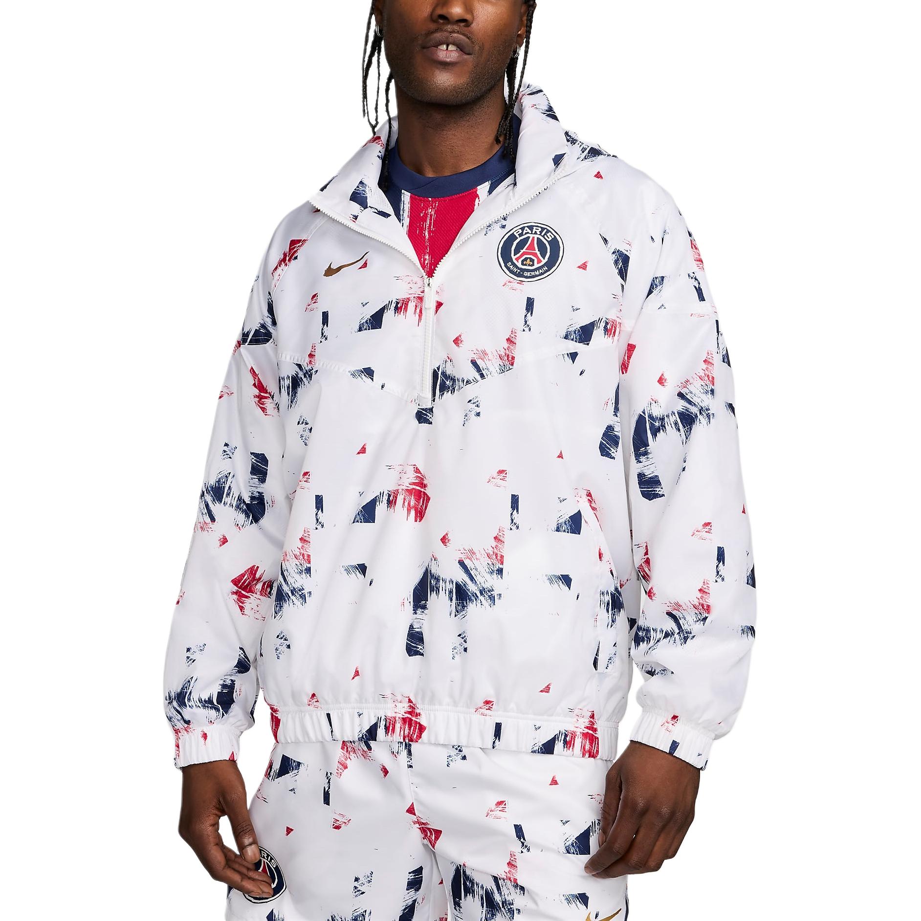 

Nike Paris Saint Germain FW24 Men s Nike Football Anorak Jacket Men s White FQ3188-100 XL