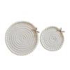 12cm*12cm Cotton Rope Heat Resistant Woven Coasters Handmade Multiple Colors Creative Coffee Cup Pad Chic Accessories