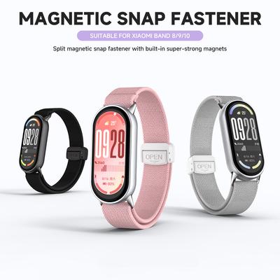 Nylonarmband für Xiaomi Mi Band 10 9 8 atmungsaktives Armband Smartwatch-Armband für Xiaomi Mi Band 10 9 8 Magnetverschlussband