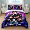 The Addams Family Bedroom 3Pcs Bedding Set Soft Bed Sheet Pillowcases Home Bedding Decoration
