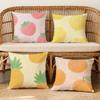 Cushion Cover Soft Drawn Case For Fruits Sofa Living Room Home Comfortable Office Decor Protective Hand Summer Pillow Covers