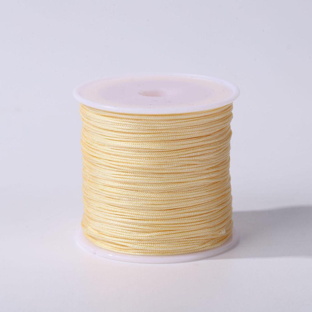 Handmade No. 72 Jade Thread - 0.8mm Wear-Resistant String for Jewelry Crafting, Hand Rope, Bracelets, DIY Necklaces, 50m