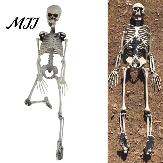 90cm Symulacja Szkieletu Ludzkiego Ozdoba Halloween Party Bar Nawiedzony Dom Rekwizyty