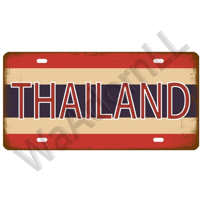 Retro Car 2D Metal Sign, Aluminum Wall Decor 15x30cm