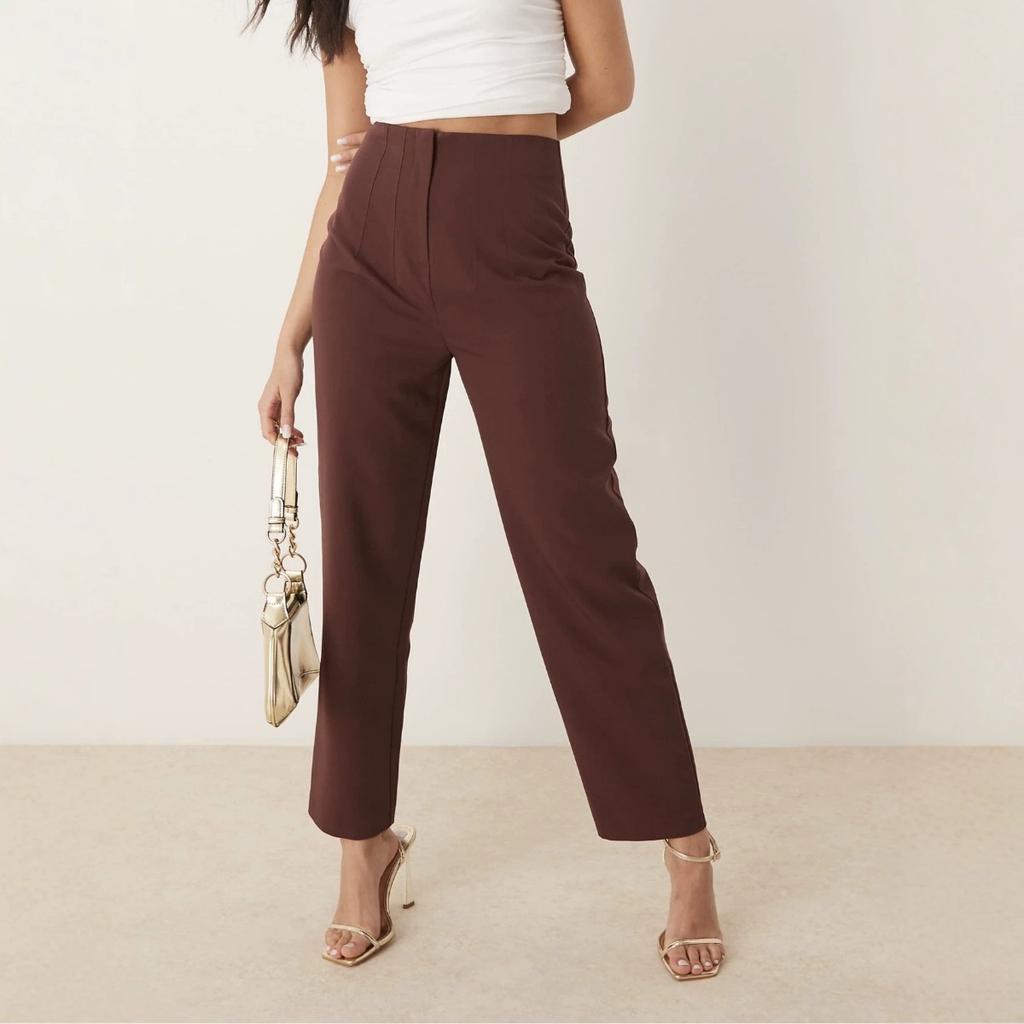 Women's High-waisted Straight Leg Trousers Casual Commute Office Pants
