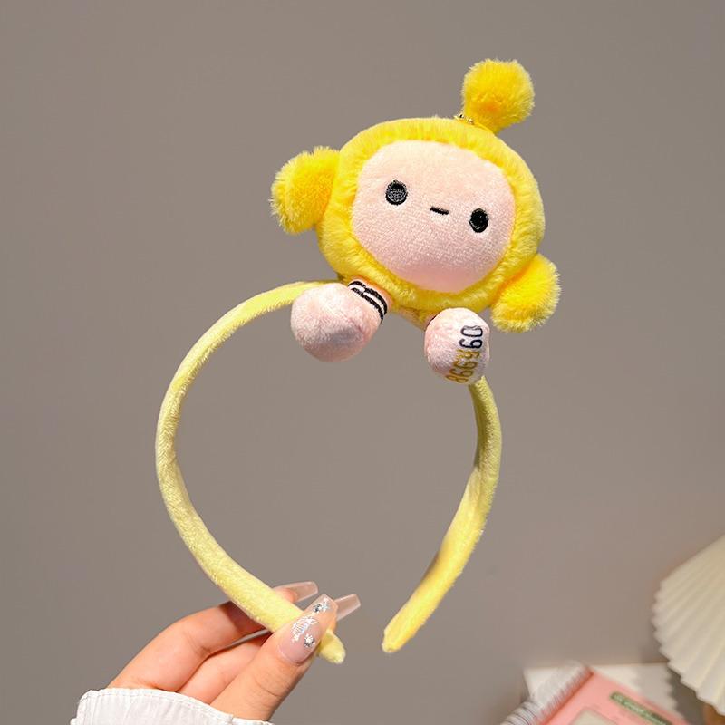 

Милые повязки на голову Стиль Смешной мультяшный Кукла Eggparty Женские аксессуары для волос жёлтый