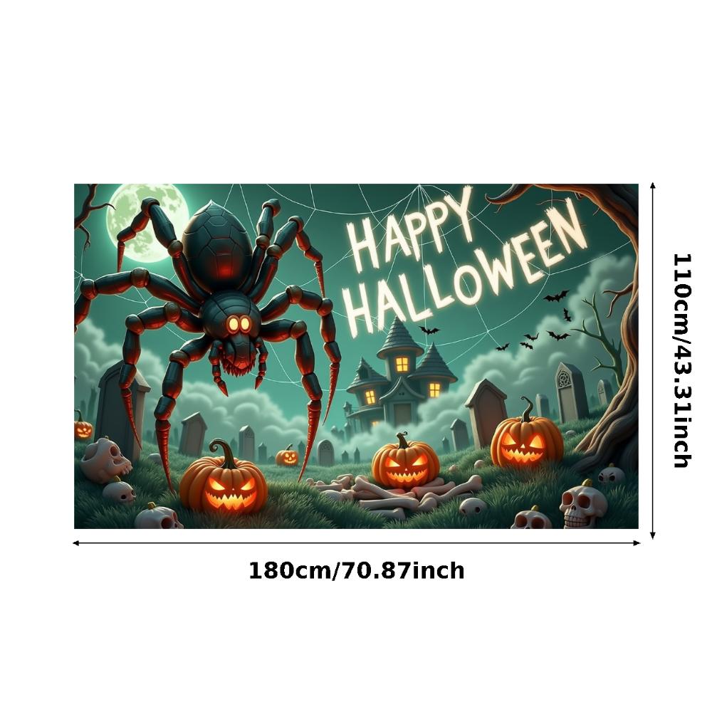 Holiday Banner Lanterns Party Prop Halloween Decor Dark Theme Scary Prop For Night Event Haunted House Holiday Event