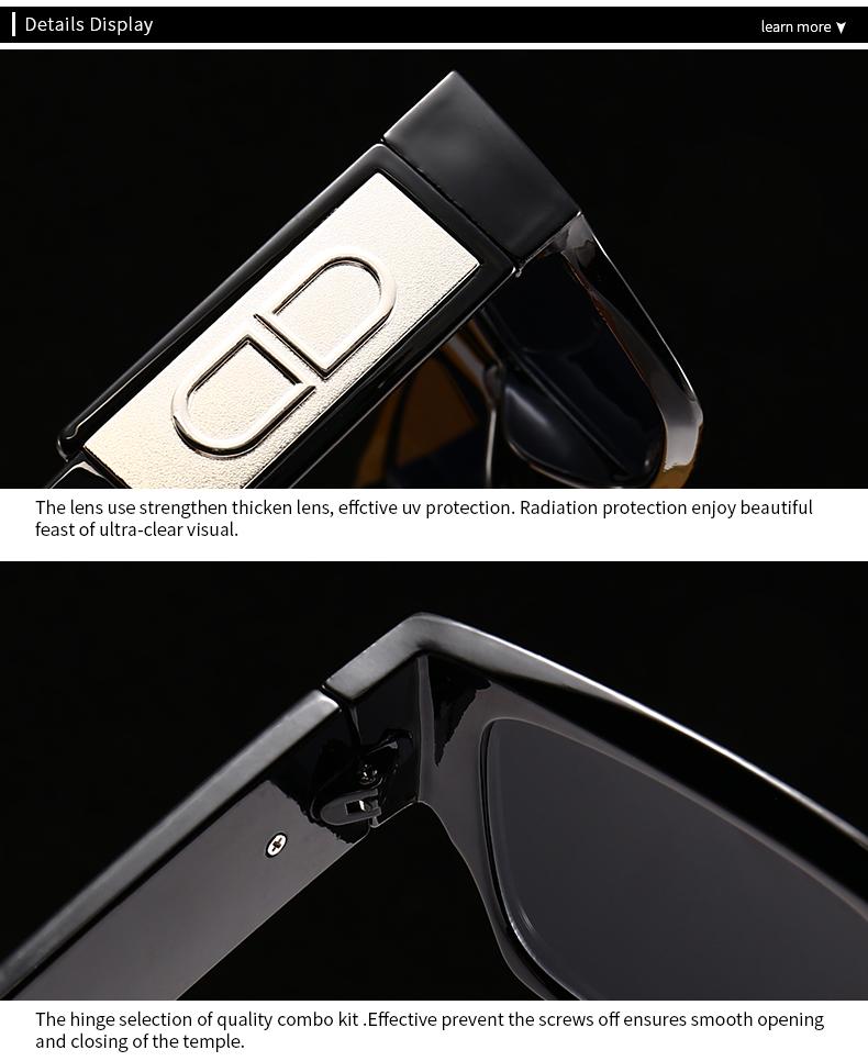 Evropské a americké značkové moderní retro sluneční brýle High-end dámské sluneční brýle ve stylu Ins Všestranné a trendy 917