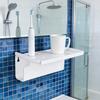 Wall Mounted Electric Toothbrush Holder Strong Adhesive Backing Toothbrush Stand Easy Installation Bathroom Accessory