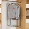 Simplified Wardrobe Clothes Cover Peva Transparent Garment Bag For Indoor Closet Organization
