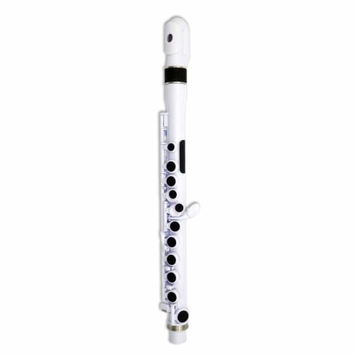 NUVO jFlute 2.0 Plastic Wind Flute In C, White/Black (Japan Exclusive Color), N220JFWB, Includes Dedicated Semi-Hard Case