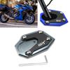 MAORANG Motorrad-Seitenständer Fuß/Seitenständer Verlängerungsplatte/Stützplatte für GSX-S1000 GT (2022–2024) - Titan Grau [Parallelimport]