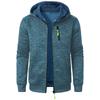 New Men's Sports Fitness Casual Jacquard Sweatshirt Cardigan Hooded Jacket