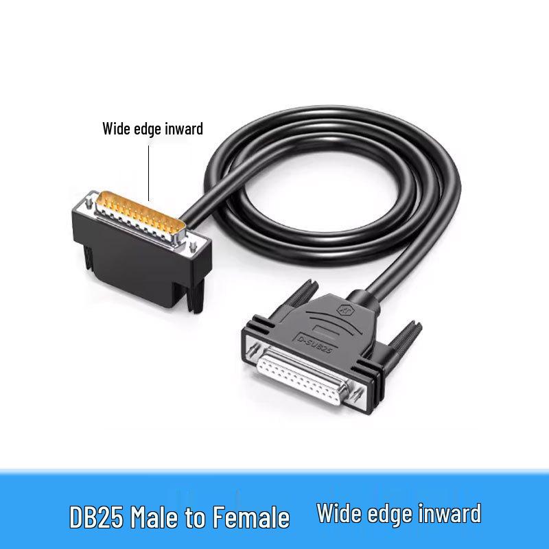 DB25 Male-to-Male/Female Extension Cable, Industrial-Grade for Serial Port Printer Connections
