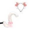 Themed Party Ear Headband with Soft Plush Texture, Ribbon Detail and Hanging Charm for Costume Styling and Photos