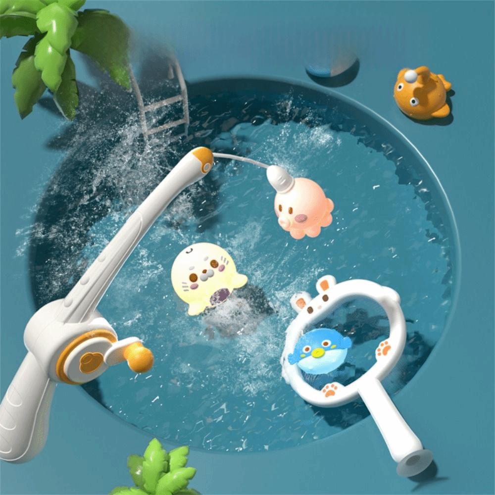 Octopus Bathroom Fishing Toy Pufferfish Fishing Water Toy Children's Fishing Toy Mischief Gift
