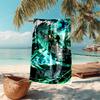 Personalized customized proof beach towel with Demon Slayer characters pattern - soft, absorbent, quick-drying, perfect swimming, camping&bathing