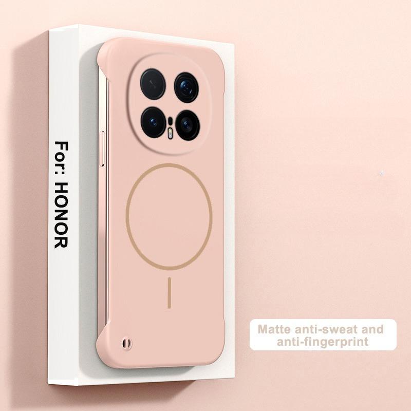 For Magsafe Frameless Case For Honor Magic 8Pro Frosted Ultra Thin Wireless Charging Hard Shockproof Cover for Honor Magic 8 Pro