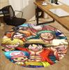 One Piece Pattern Round Rug, Indoor/Outdoor Mat, for Picnic, Gameroom, Bedroom, Office, Living Room, Home Decor Carpet, Birthday Gift