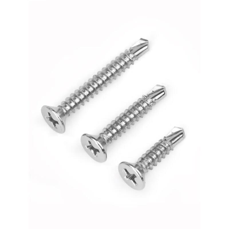 Qiansulun 410SS Cross Recessed Countersunk Self-Drilling Screws